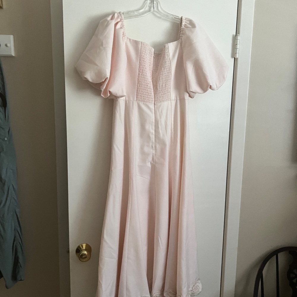 Sea New York Blush Pink Maxi Dress – Formal Wedding Guest Spring Summer - Picture 6 of 9